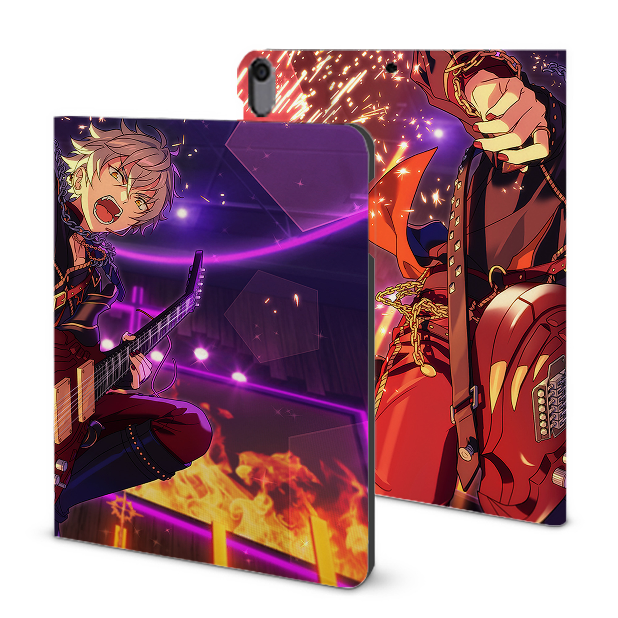 （画像用） あんさんぶるスターズ! Ensemble Stars IPad ケース ブック型 PUレザー TPU 耐衝撃 軽量 薄型 ペン収納なし 全面保護 IPad 各モデル対応